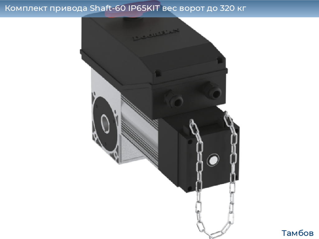Комплект привода Shaft-60 IP65KIT вес ворот до 320 кг, tambov.doorhan.ru