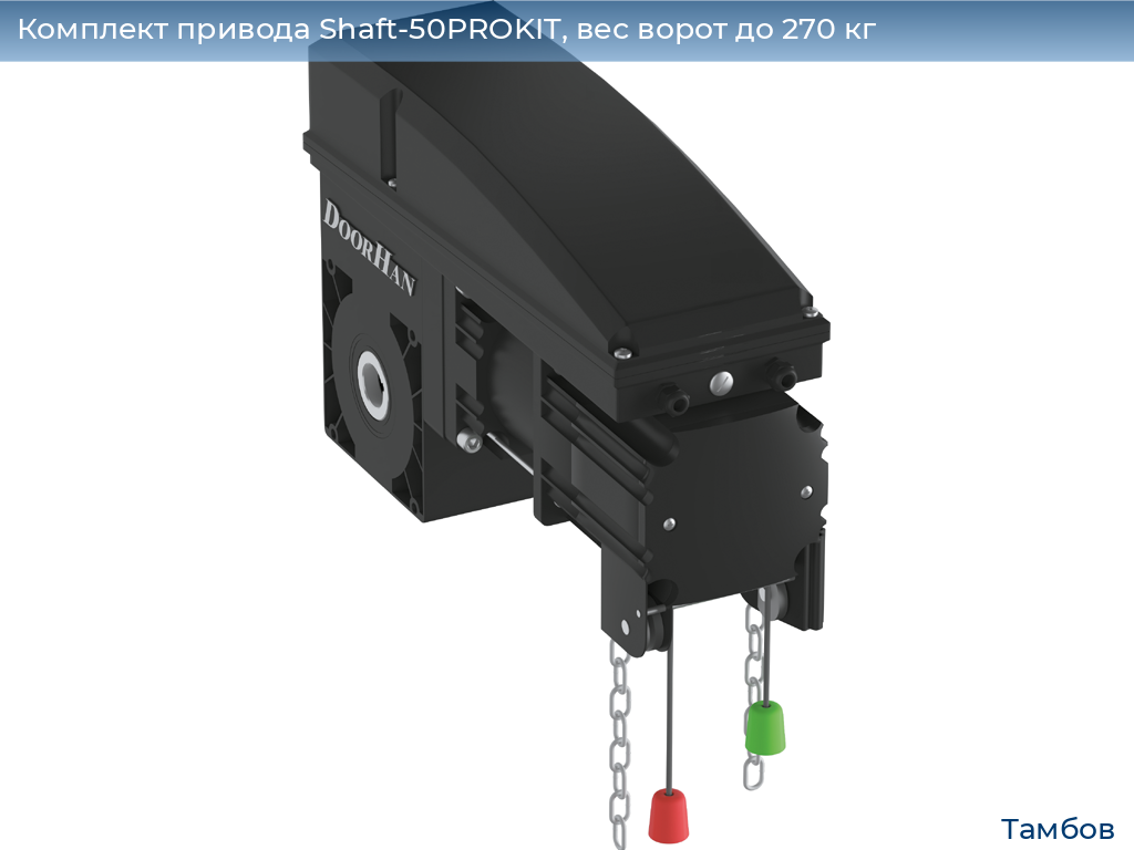 Комплект привода Shaft-50PROKIT, вес ворот до 270 кг, tambov.doorhan.ru