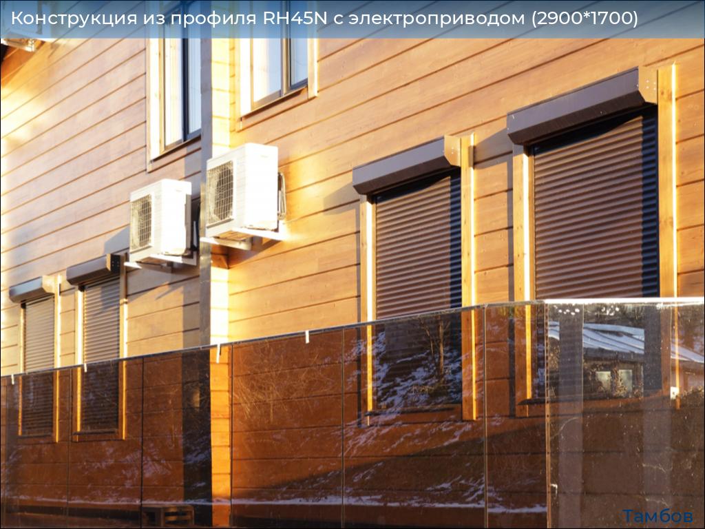 Конструкция из профиля RH45N с электроприводом (2900*1700), tambov.doorhan.ru