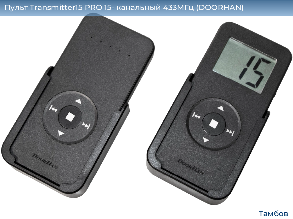 Пульт Transmitter15 PRO 15- канальный 433МГц (DOORHAN), tambov.doorhan.ru
