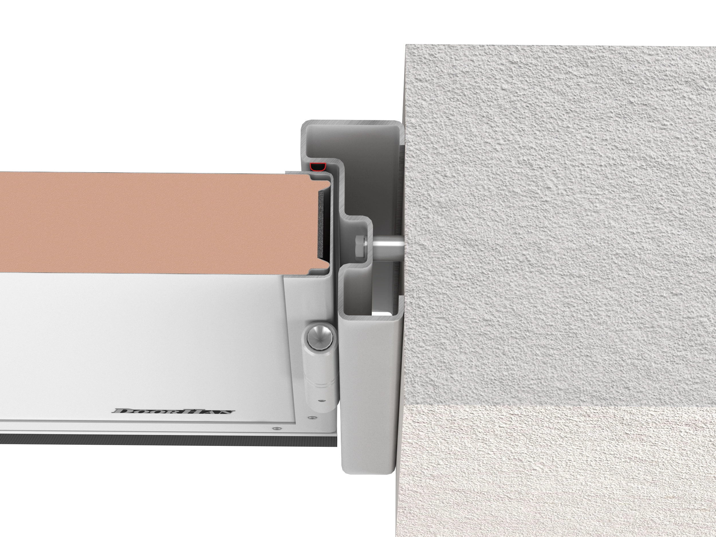 Специальный EPDM-уплотнитель надежно герметизирует стык рамы и створки ворот.