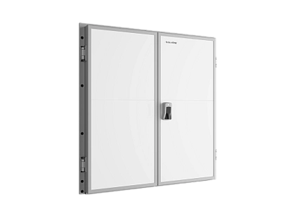 Дверь промышленная распашная двустворчатая для охлаждаемых помещений серии idh2-1