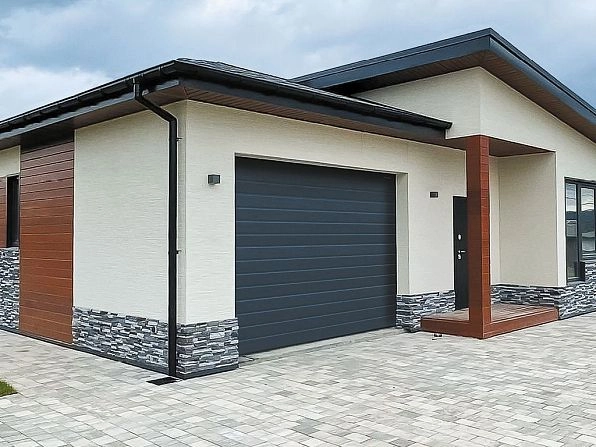 Секционные ворота 3700х2800 мм антрацитовые DoorHan RSD02, tambov.doorhan.ru